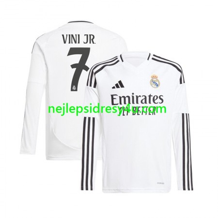 Fotbalový Dres Real Madrid Vinicius Junior 7 Domácí 2024/25 Dlouhý Rukáv